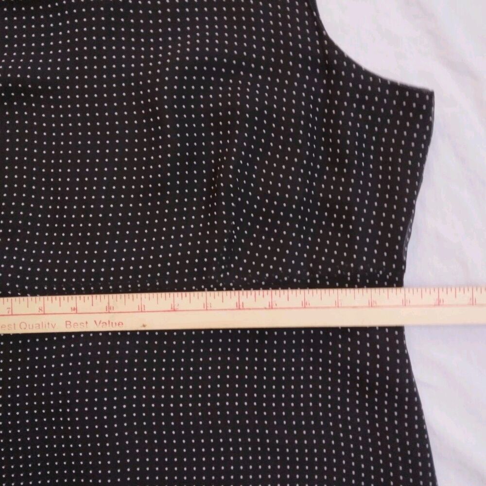VTG 90s Melissa Harper MHM Black White Polka Dot Retro 2 Piece Maxi Dress 14 - Picture 10 of 16